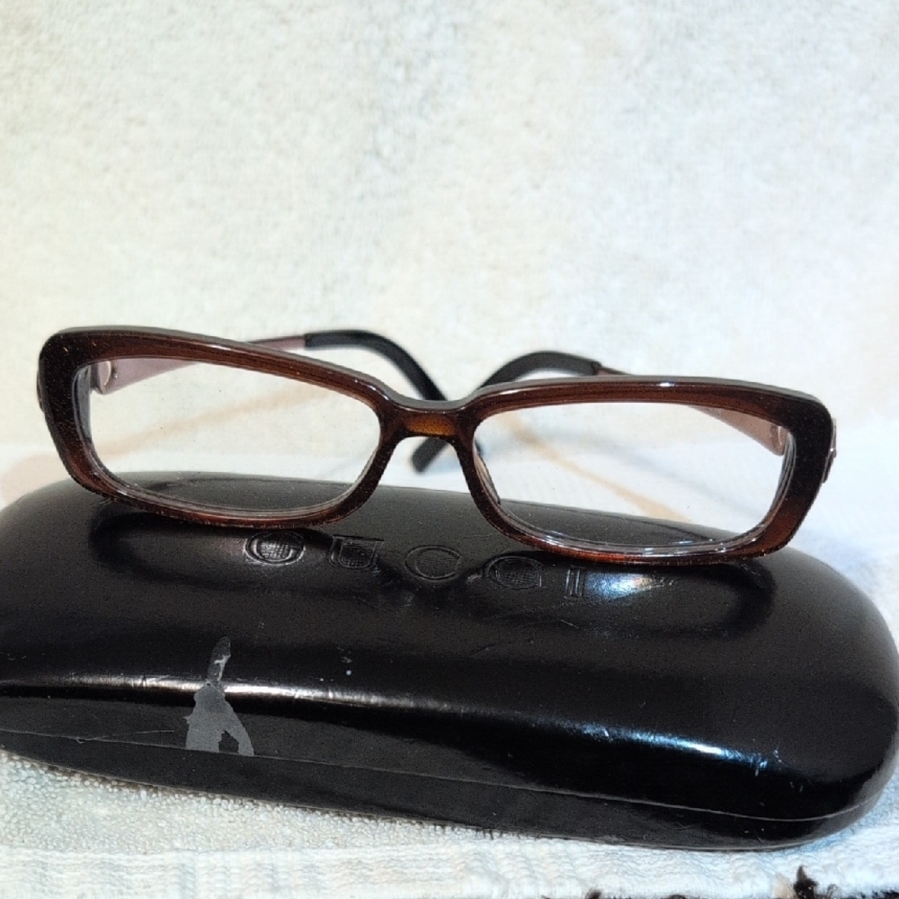 Gucci Women's Sparkling Brown Glasses - Picture 5 of 12